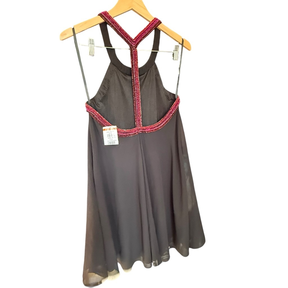 Jewel Badgley Mischka Black Mini Dress Size 4. $248 MSRP - Picture 7 of 11